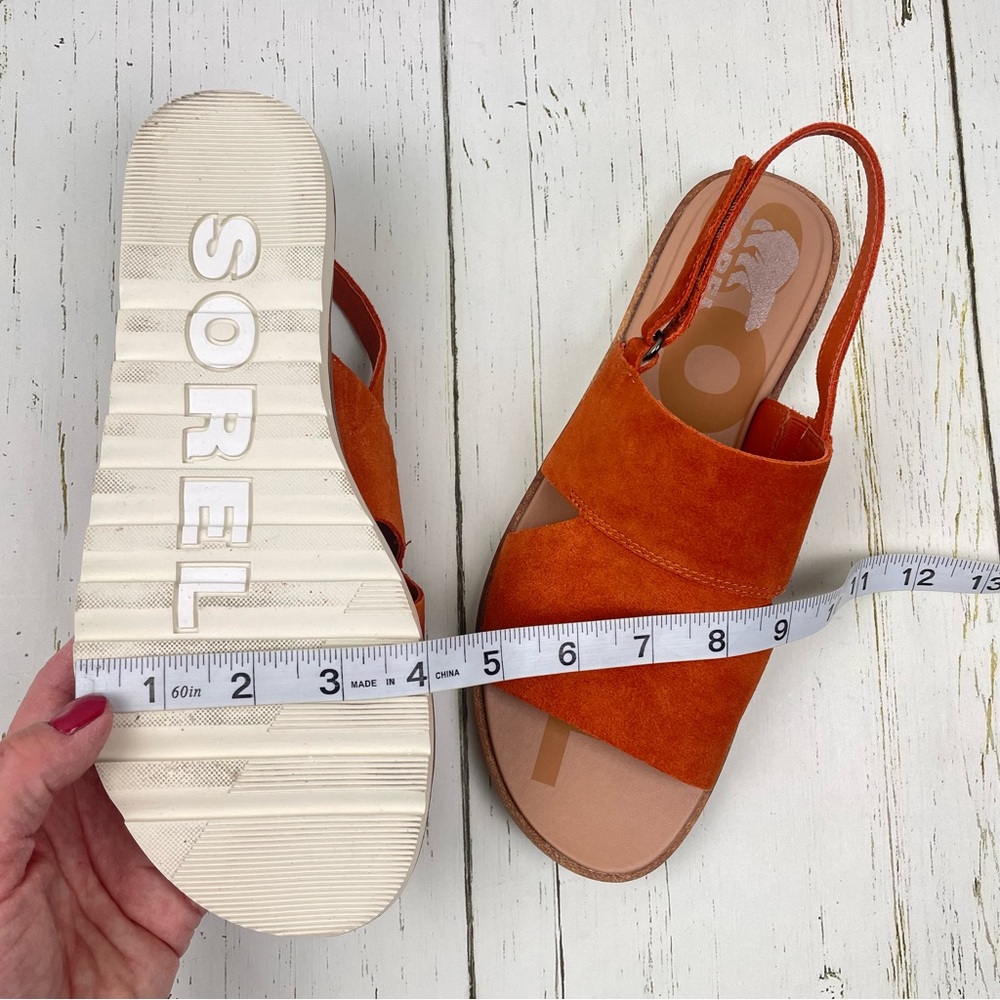 Sorel Ella ll Slingback Suede Leather Sandals - Picture 9 of 16